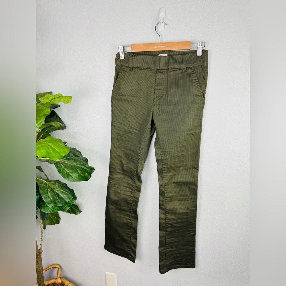 Bevy Flog Dafna Green stripe Pants size 24 - Picture 2 of 7